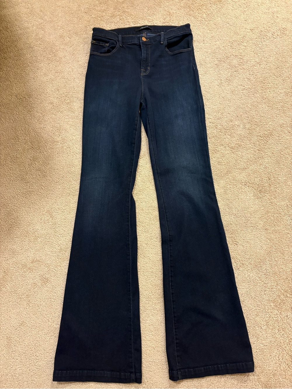 ⁠J Brand Maria Flare Dark Wash Maria High Rise Bell Bottom Jeans Size 29⁠ - Picture 7 of 11